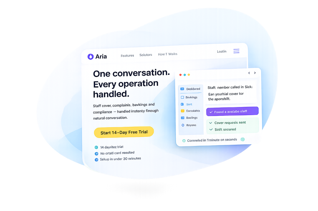 Aria App Interface